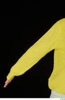  Waja arm casual dressed sleeve upper body yellow sweater with turleneck 0001.jpg